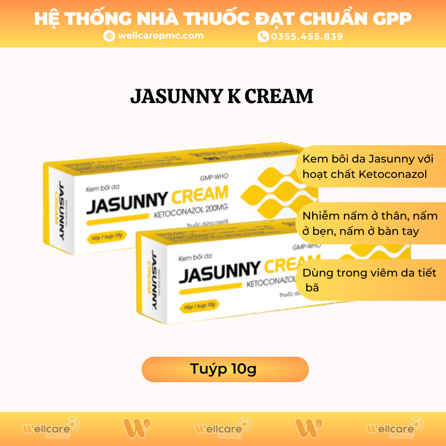 Jasunny K Cream (Tuýp 10g)