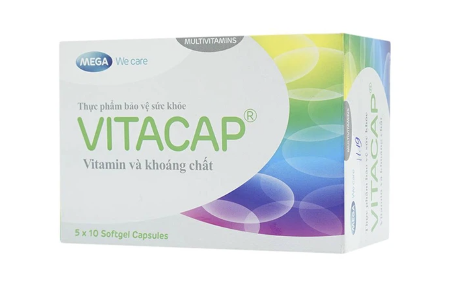 Viên uống Vitacap Mega Lifesciences bổ sung vitamin, khoáng chất (Hộp 5 vỉ x 10 viên)