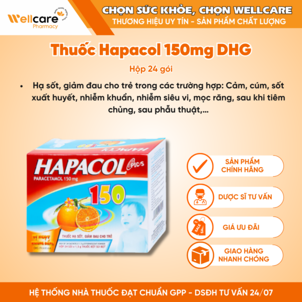 TThuoc Hapacol 150mg DHG