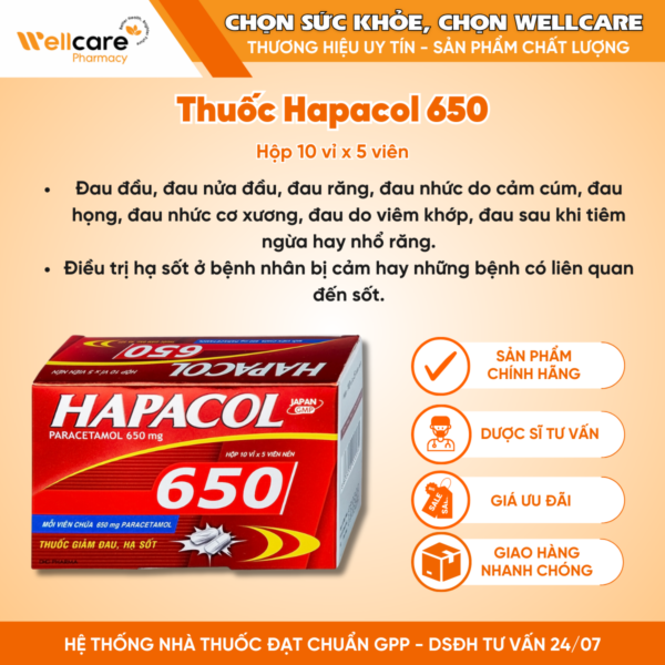 Thuoc Hapacol 650