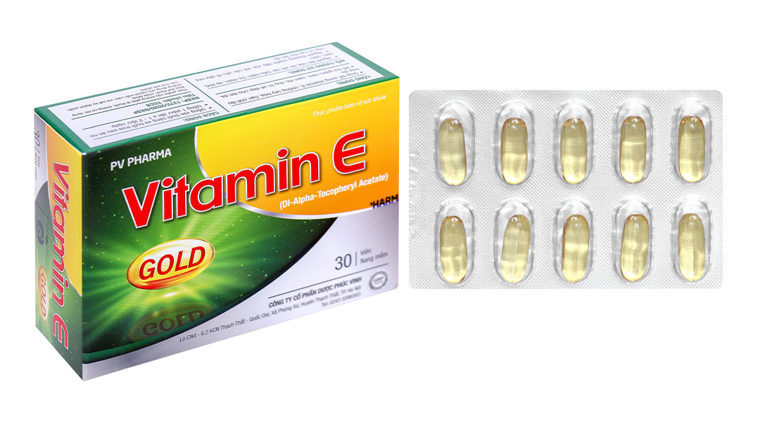 Viên uống Vitamin E 400 Phúc Vinh ( Hộp 3 vỉ x 10 viên)