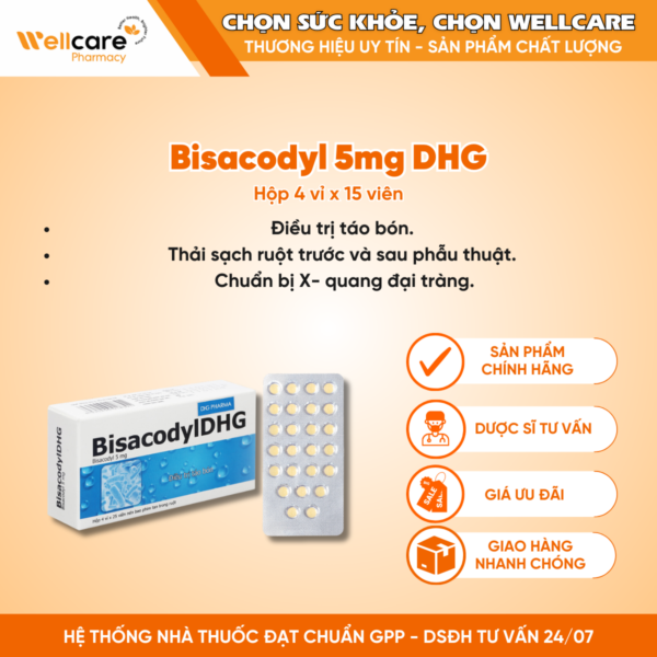 Bisacodyl 5mg DHG