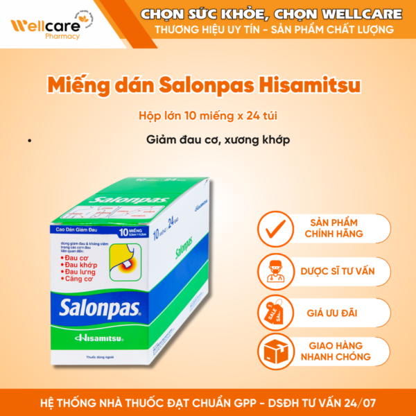 Miếng dán Salonpas Hisamitsu