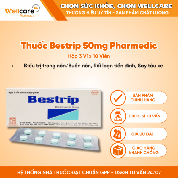 Thuốc Bestrip 50mg Pharmedic