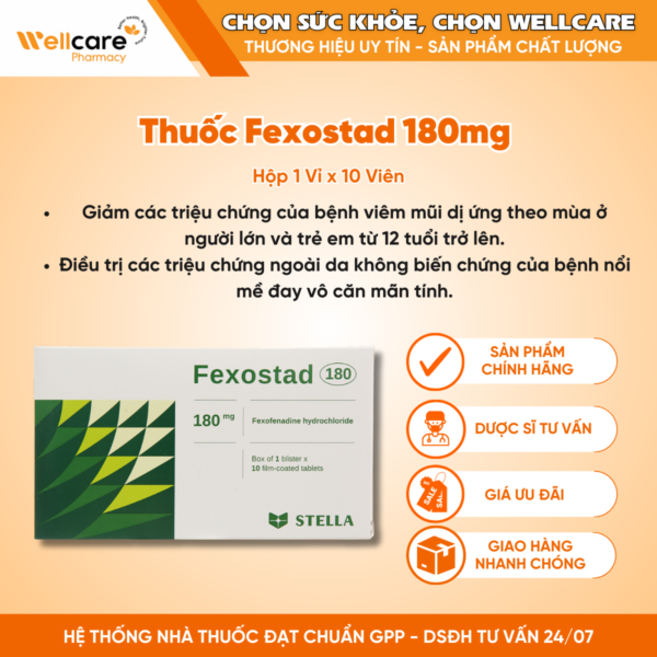 Thuoc Fexostad 180mg