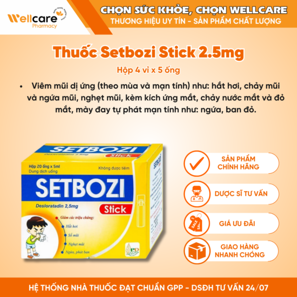 Thuốc Setbozi Stick 2.5mg