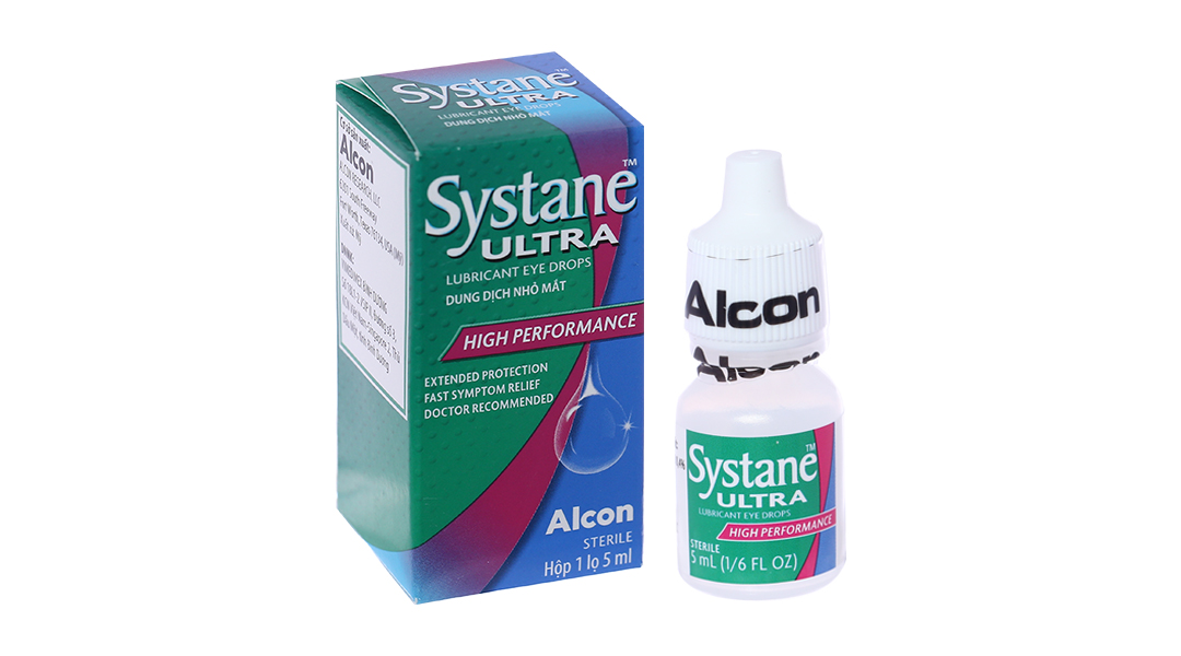 Dung dịch nhỏ mắt Systane Ultra Alcon – Làm giảm tạm thời các chứng rát và kích ứng do khô mắt (5ml)