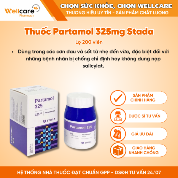 Thuốc Partamol 325mg Stada