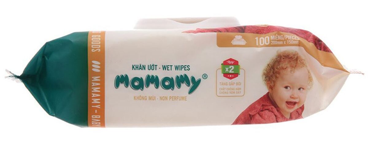Tác dụng phụ khăn ướt Mamamy không mùi 100 tờ