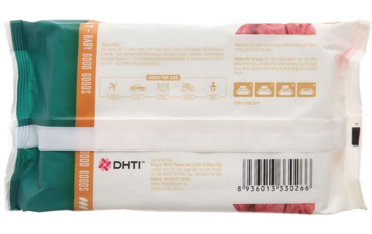 Cách dùng khăn ướt Mamamy không mùi 100 tờ