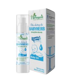 Tinh dầu massage Babyherb - Tinh dầu dưỡng da, ngừa hăm tả, thơm dịu - Chai 50ml