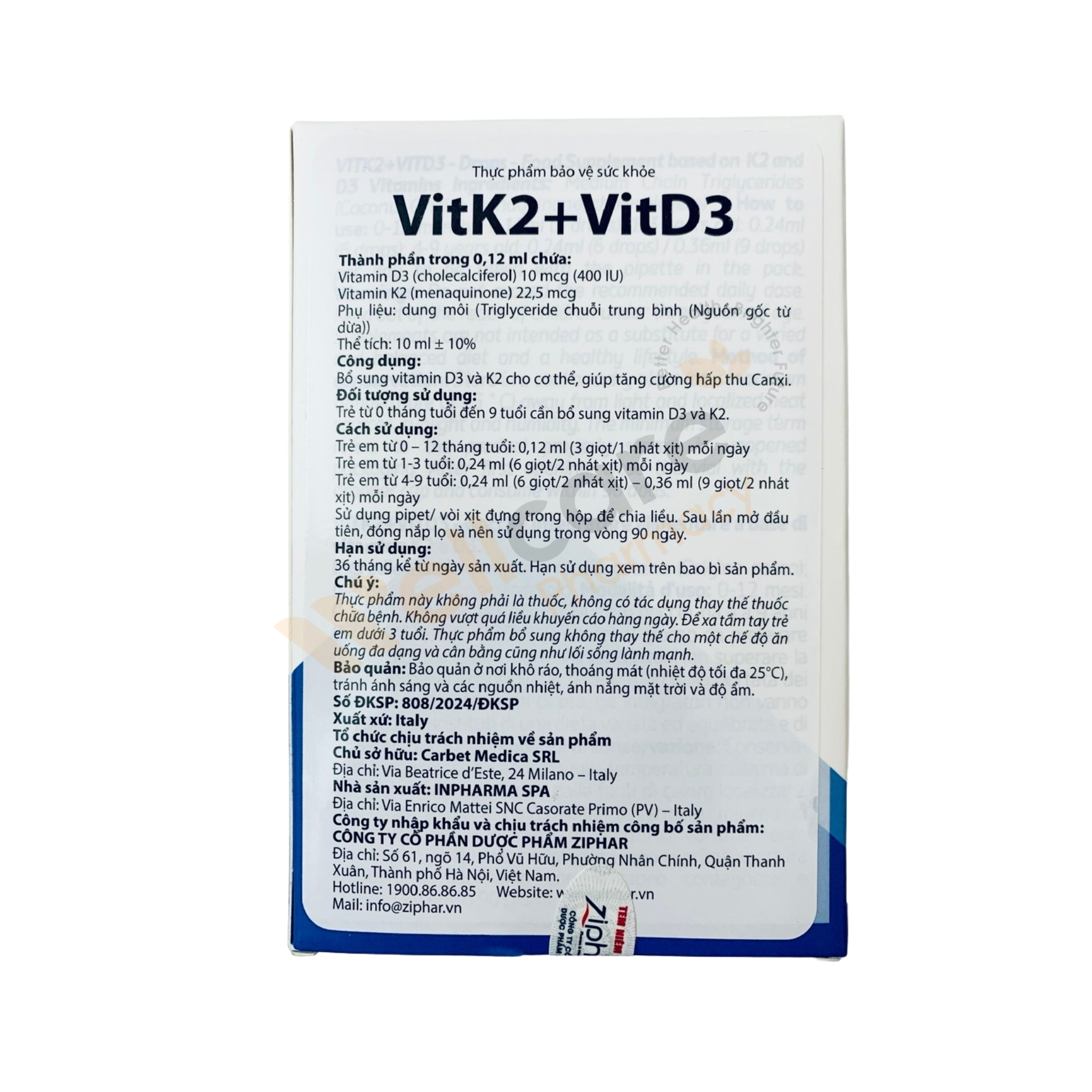 VitK2+VitD3 bổ sung Vitamin D3 và K2 MK7 công nghệ liposome giúp phát triển xương răng tối ưu - Ảnh 3