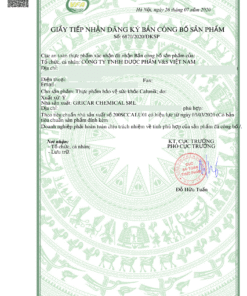 giấy công bố sản phẩm