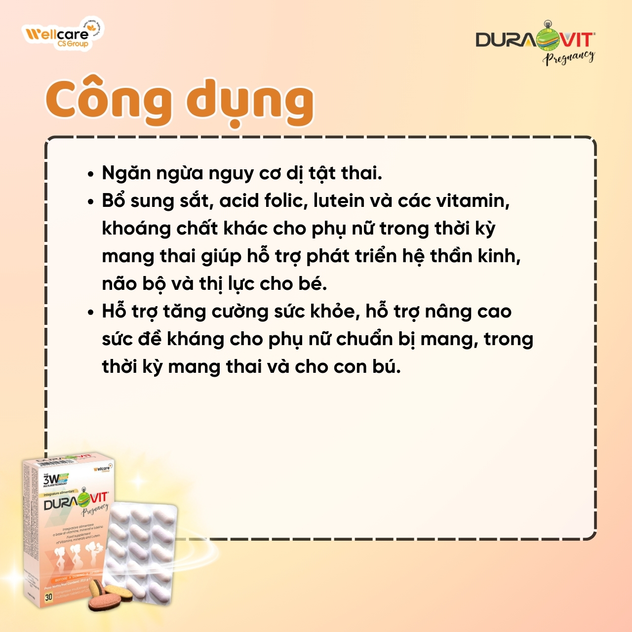 Công dụng DURAVIT Pregnancy