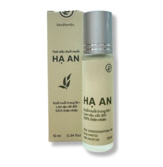 Tinh dầu xua muỗi Hạ An baby thơm dịu, Giảm sưng ngứa - Chai lăn 10ml