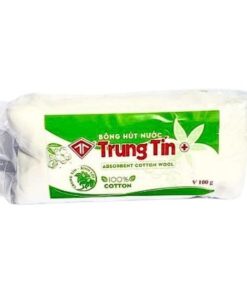 Bông y tế Trung Tín mềm mại, thấm hút tốt - Gói 100g