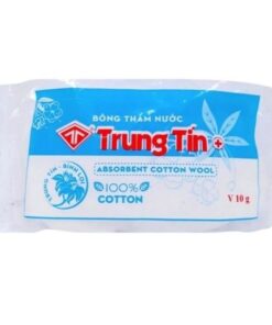 Bông y tế Trung Tín mềm mại, thấm hút tốt - Gói 10g