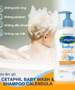 Công dụng sữa tắm gội Cetaphil Baby Wash & Shampoo Calendula