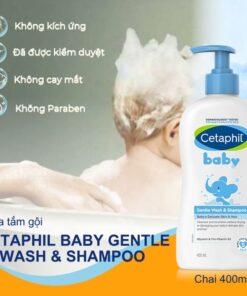 Công dụng sữa tắm gội Cetaphil Baby Gentle Wash & Shampoo