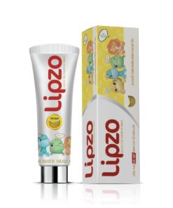Kem đánh răng vị chuối Lipzo cho bé bảo vệ răng sữa, không cay - Tuýp 75g