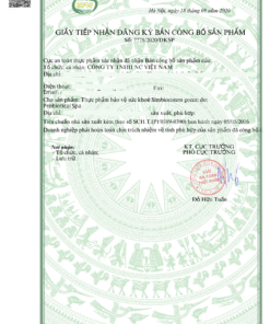 giấy công bố sản phẩm