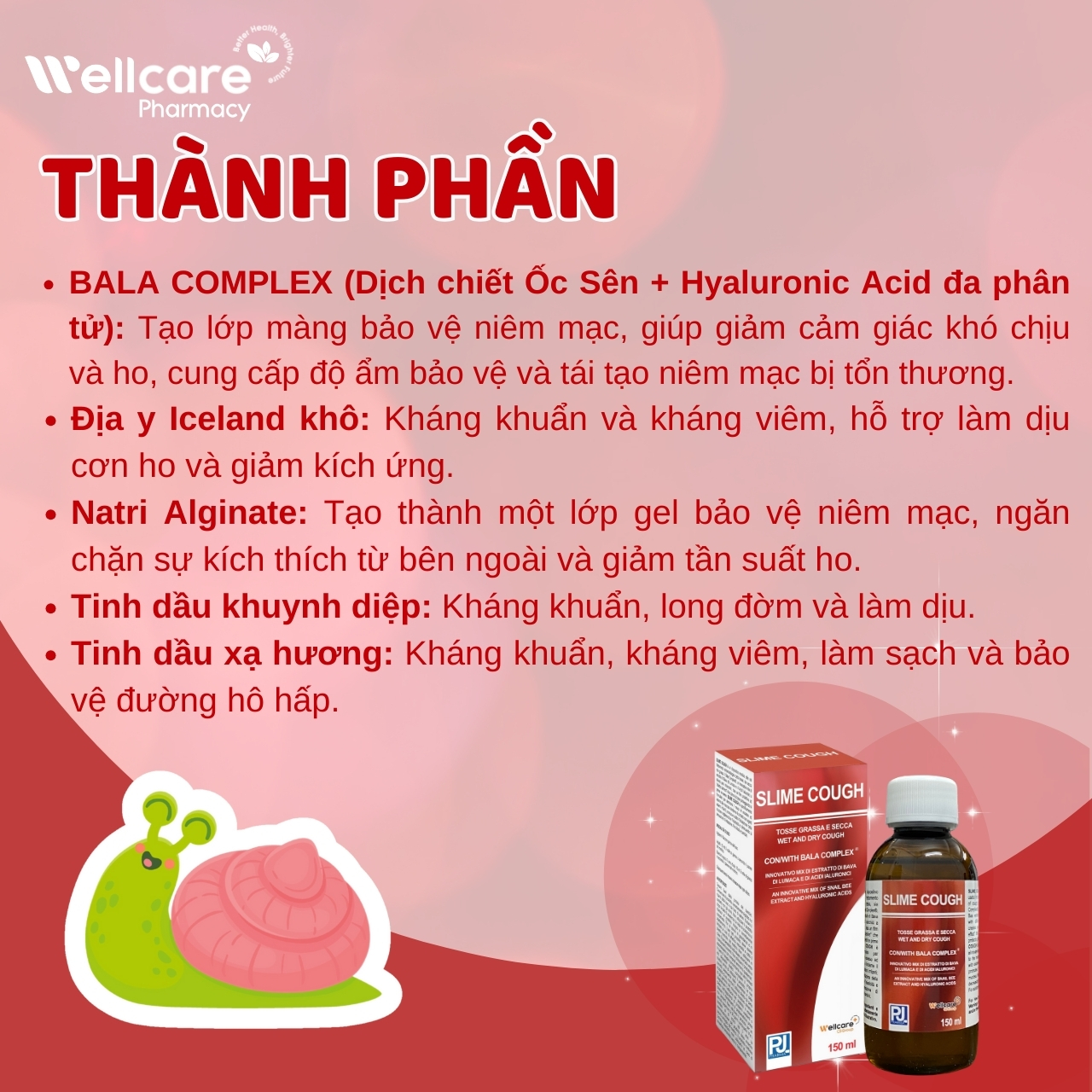 Thành phần Slime Cough