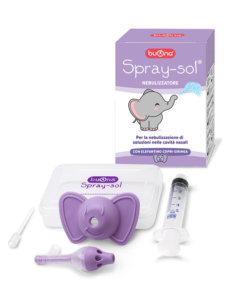 Buona Spray Sol bộ dụng cụ rửa mũi, xịt mũi cho trẻ sơ sinh và trẻ nhỏ