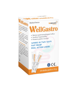 WellGastro – Hỗn dịch điều trị trào ngược dạ dày thực quản (Hộp 20 gói)