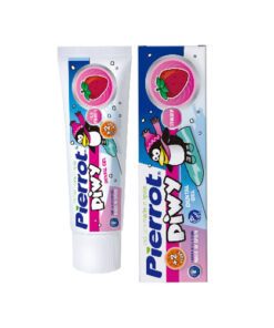 Kem đánh răng trẻ em Pierrot Piwy Hương Dâu Tây không cay, răng chắc khỏe - Tuýp 75 ml
