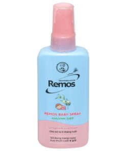 Xịt xua muỗi Remos Baby hương Khuynh diệp thơm dịu, chống muỗi - Chai 70ml