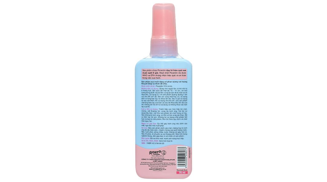 Cách dùng xịt xua muỗi Remos Baby hương Khuynh diệp
