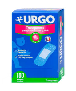 Băng cá nhân trong suốt Urgo Transparent (2cm x 7.2cm) - Hộp 100 miếng