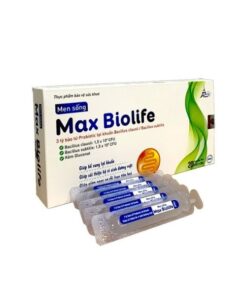 Men sống Max Biolife hỗ trợ cân bằng hệ vi sinh đường ruột - Hộp 20 ống