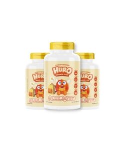 Kẹo dẻo Huro Brain & Eyes bổ sung lợi khuẩn và DHA - 168g