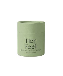 Bao cao su PlayAh Her Feel Ultra Thin 0.03 Siêu Mỏng Nhiều Gel Cao Cấp – Hộp 10 cái