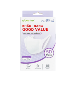 Khẩu Trang Cao Cấp REGENTOX GOOD VALUE - Kháng Khuẩn 99%, Tiêu Chuẩn Quốc Tế (Hộp 10 Cái)